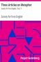 [Gutenberg 13311] • Three Articles on Metaphor / Society for Pure English, Tract 11